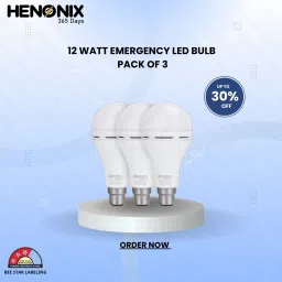 12W Emergency LED Bulb with 4 Hour Battery Backup 4 hrs Bulb Emergency Light-image-96