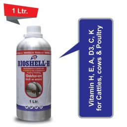 Veterinary Vitamin H Specially Udder Growth with Vitamin H, A, D3, E, C, K - 1 L Pet Health Supplements-5