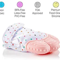 Baby Silicon Mitten teether bpa Free Hand Glove for Easy Teething DN40 Teether-picture-0