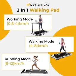 let's play WALKING PAD 2 in 1 Foldable Treadmill | 2.5HP Motor | Walking & Running Machine Treadmill image 2