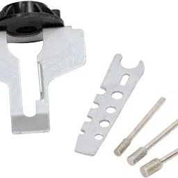 Aluminum Alloy Chainsaw Sharpening Attachment Rotary Chain Saw Sharpener Guide Drill Adapter Accessory Kit - 5Pcs-19