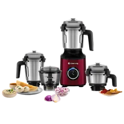atomberg Zenova 550 Watt 4 Jars Mixer Grinder (18000 RPM, Hands Free, Red Wine)-3