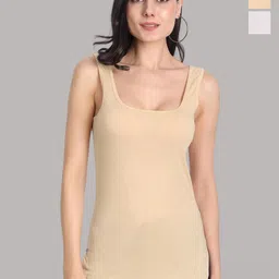 Aimly Pack Of 3 Non Padded Cotton Long Camisole-image-93