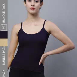 FBAR Pack Of 2 Pure Cotton Bio Wash Camisoles-image-32