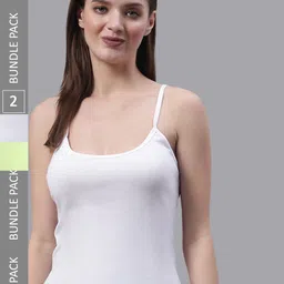 FBAR Pack Of 2 Non-Padded Pure Cotton Camisoles-image-22