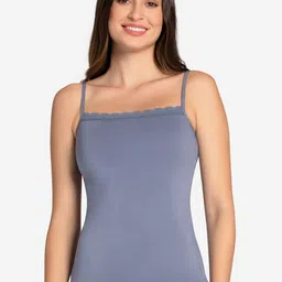 Amante Women Blue Solid Non-Padded Camisoles-image-39