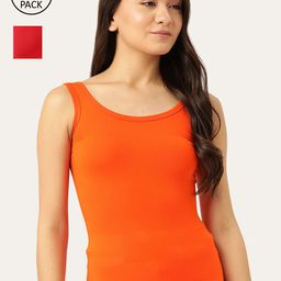 Lady Lyka Women Pack Of 2 Cotton Camisoles-image-87