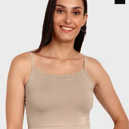 Espresso Pack Of 2 Non Padded Ultra-Soft Crop Camisoles-picture-47