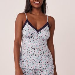 La Vie en Rose Floral Printed Lace Detailed Non-Padded Camisole-picture-29