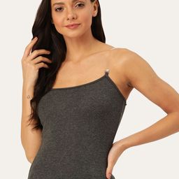 Lady Lyka Non Padded Cotton Camisole With Transparent-image-39