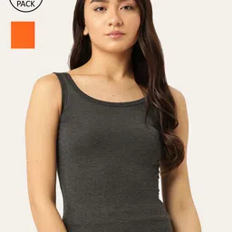 Lady Lyka Women Pack Of 2 Solid Camisoles-image-48