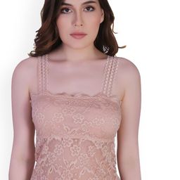 PLUMBURY Padded Floral Lace Camisoles-image-74