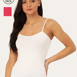 Lady Lyka Women Pack Of 2 Solid Cotton Camisoles-image-86