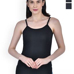 Aimly Women Pack Of 3 Cotton Camisoles-image-24