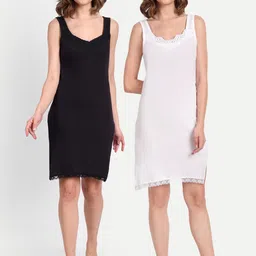 BLAZON Women Pack Of 2 Longline Cotton Camisoles-image-29