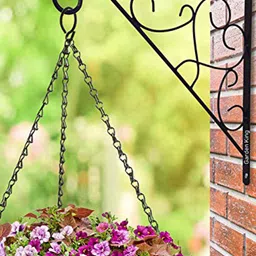 Garden Deco Black Metal Wall Bracket-19