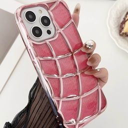 Luxury Kase Geometric Printed iPhone 15 Pro Max Back Case Mobile Accessories-image-77