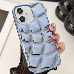 Luxury Kase LK142 Electroplated curved plaid Protective iPhone 11 Back Case-image-97