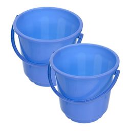 Kuber Industries Blue 2 Pieces Unbreakable Bucket-image-41
