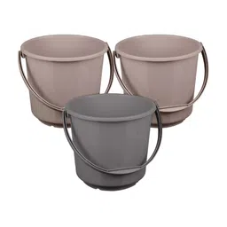 Kuber Industries Brown & Grey 3 Piece Bath Accessories Set-image-51