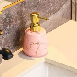 UMAI Pink & Brown Abstract Liquid Soap Dispenser 260 ml-38