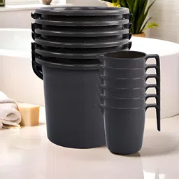 Kuber Industries Grey 12 pieces Bath Accessories Set-image-92