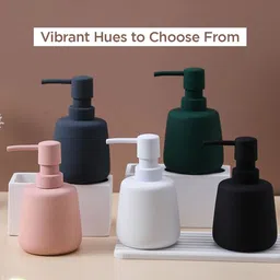 UMAI Pink 3 Pcs Solid Ceramic Soap Dispenser 260 ml-25