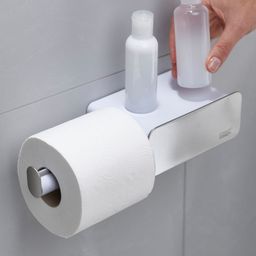 Joseph Joseph EasyStore Wall-Mounted Toilet Paper Roll Holder with Shelf and Drawer-image-99