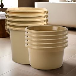 Kuber Industries Beige 10 pieces Bath Accessories Set-image-51