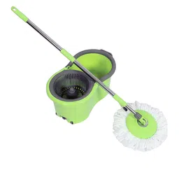 Kuber Industries Green & Grey Adjustable Mopping Set image 3