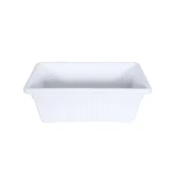 Kuber Industries Set Of 4 White Rectangular Plastic Window Pot image 2