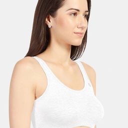 Sonari Grey & White Set Of 2 Non Padded Non Wired Full Coverage Cami Bra image 5