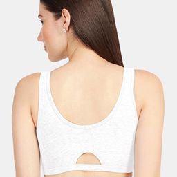 Sonari Grey & White Set Of 2 Non Padded Non Wired Full Coverage Cami Bra image 2