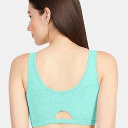 Sonari Pink & Grey Non Padded Non Wired Full Coverage Bra image 4