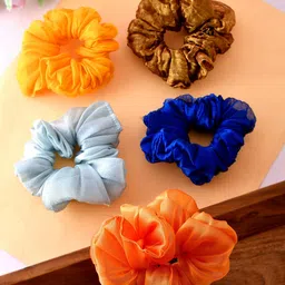 Silvermerc Designs Women Set of 5 Ponytail Holders-image-92