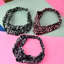 Silvermerc Designs Girls Black & White Set of 3 Hairband-48