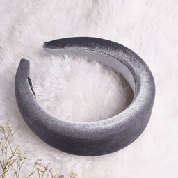 JOKER & WITCH Women Grey Velvet Hairband-image-22