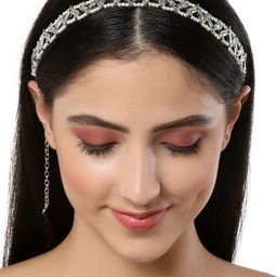 KARATCART Women Silver Hair Accessory-picture-30