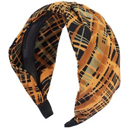 BuckleUp Women Yellow & Black Hairband With Knot-image-94