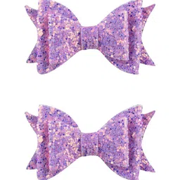Aye Candy Girls Set of 2 Purple Embellished Alligator Hair Clip-21