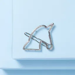 Arendelle Girls Silver-Toned Unicorn Shaped Bumpit Hair Pin-image-68