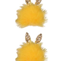 Aye Candy Girls Yellow & Gold-Toned Set of 2 Fur Alligator Hair Clip-image-117