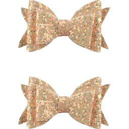 Aye Candy Girls Yellow & Gold-Toned Set of 2 Embellished Alligator Hair Clip-image-78