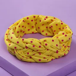Arendelle Girls Yellow & Red Twisted Hairband-24