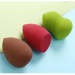AYA Makeup Multicoloured  Pack Of 3 Foundation Applicators Sponge image 3