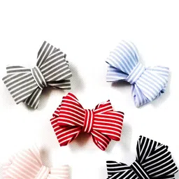 CHANDERKASH Women Red & Blue Set of 5 Embellished Alligator Hair Clip-image-10