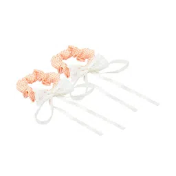 FUNKRAFTS Girls Peach-Coloured & White Set Of 2 Lace Hair Accessory Set-picture-24