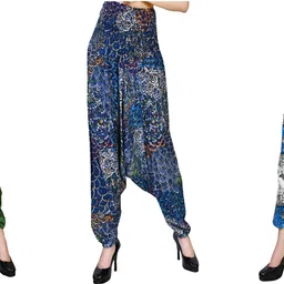 narnari Printed Rayon Women Harem Pants-picture-2