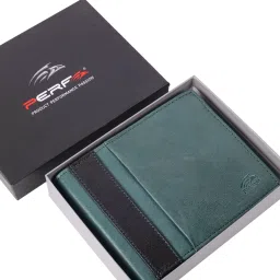 Men Green Genuine Leather Wallet-image-40