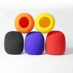 Studio Microphone Foam Mic Shield Cover Mic Foam Foam Mic Shield Cover Mic Foam (Black, Red, Yellow, Pink, Purple) Holder-23